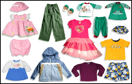 مجموعة مميزة من ملابس الأطفال سن سنتين