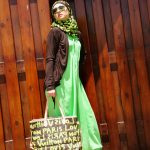 ملابس محجبات لربيع 2014 لون اخضر